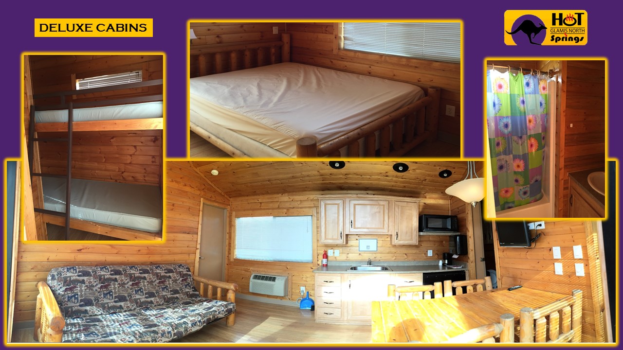 Picture of interior of our Deluxe Cabins