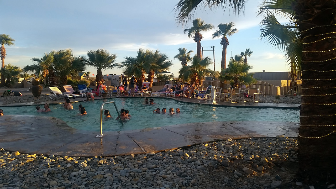 A picture of one of our pools at Glamis North Hot Springs Resort